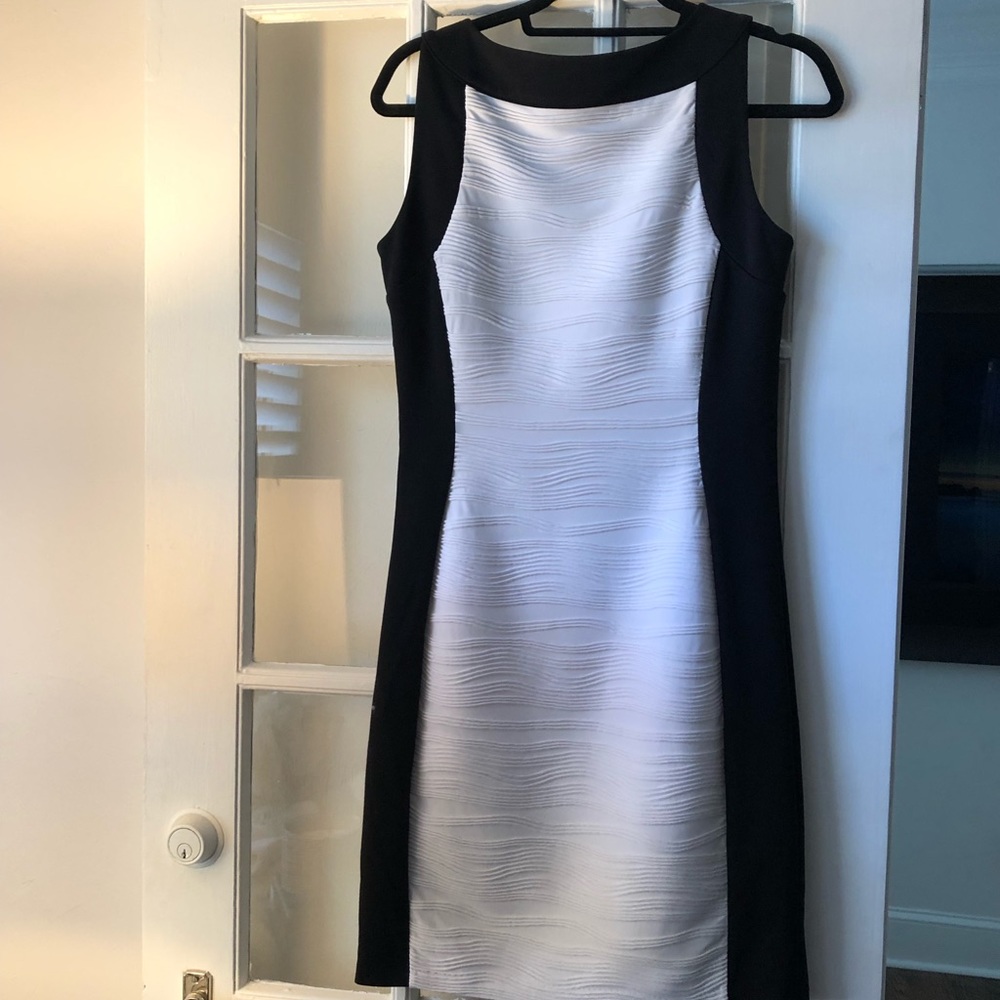 Calvin Klein color block dress.